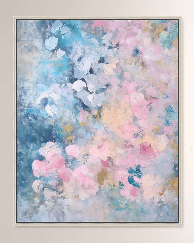 "Soft Color Formations II" Framed Giclee on Canvas